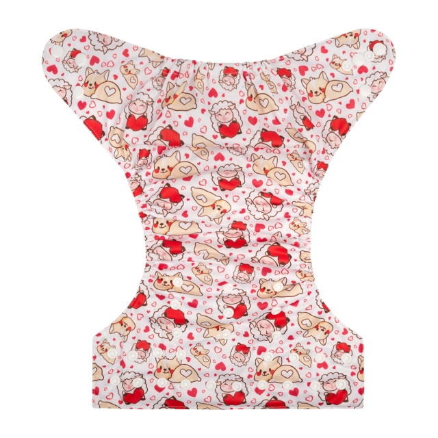 ALVABABY One Size Print Pocket Cloth Diaper-Animals (H356A)