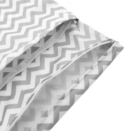 ALVABABY Diaper Wet/Dry Bag Waterproof Reusable with Two Zippered Pockets for Cloth Diapers, Swimsuits, Travel, and Gym (L-S33A)