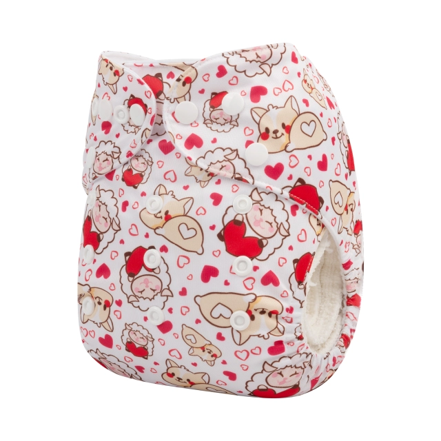 ALVABABY One Size Print Pocket Cloth Diaper-Animals (H356A)