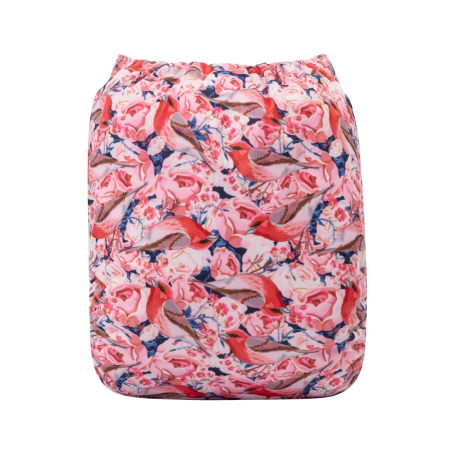 ALVABABY One Size Print Pocket Cloth Diaper -Pigeon(H342A)