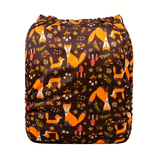 ALVABABY One Size Print Pocket Cloth Diaper-Foxes (H374A)