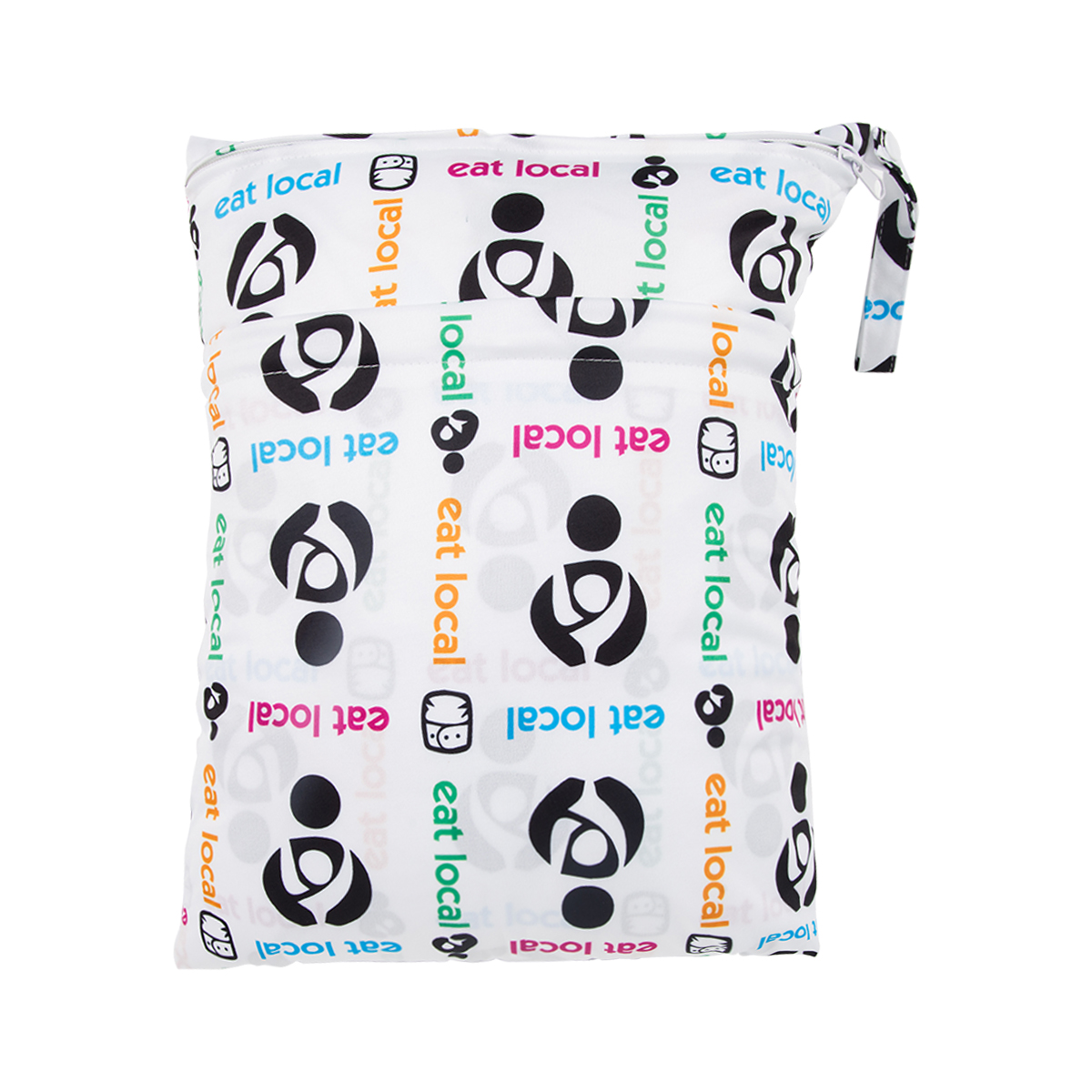 ALVABABY Diaper Wet/Dry Bag Waterproof Reusable with Two Zippered Pockets for Cloth Diapers, Swimsuits, Travel, and Gym (L40)