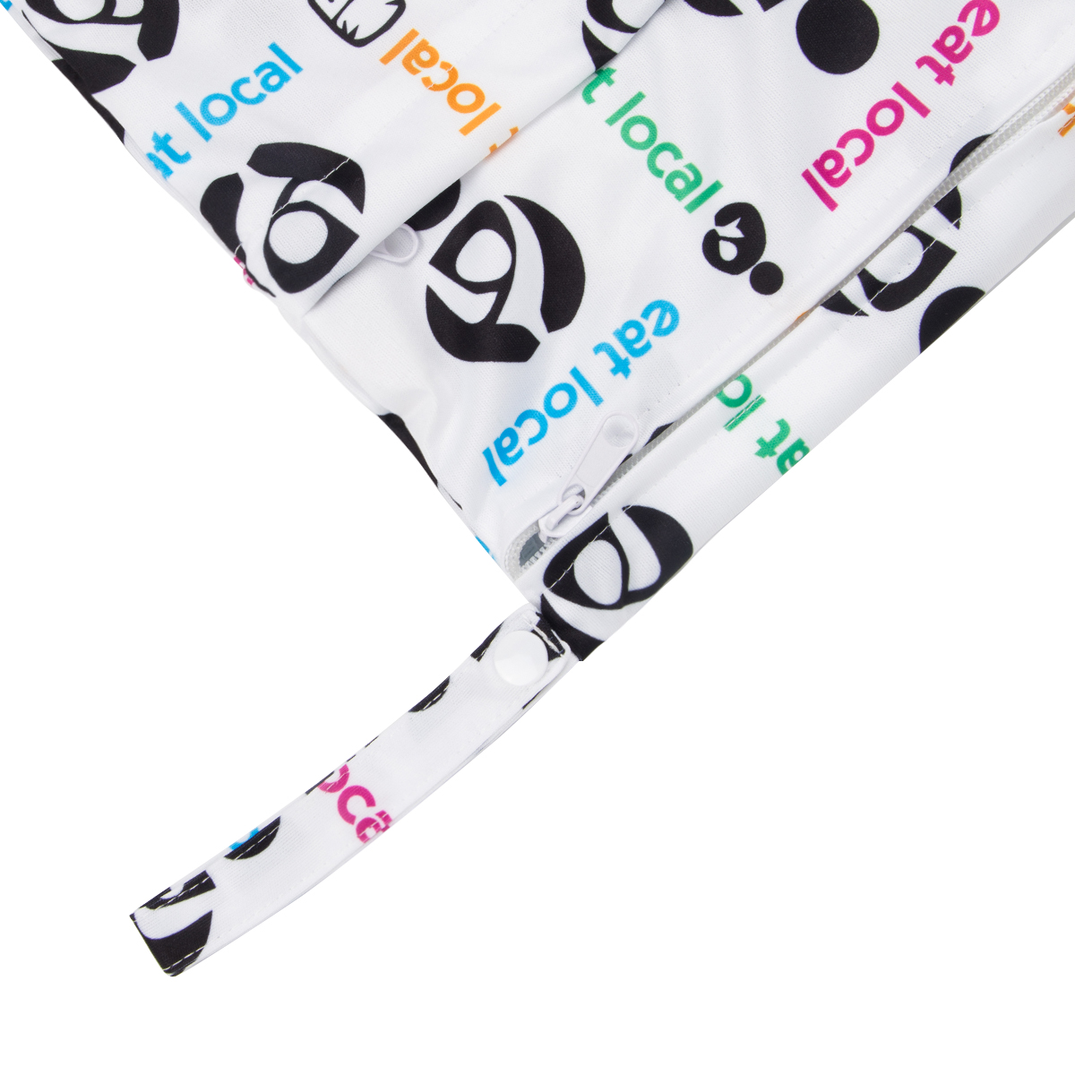 ALVABABY Diaper Wet/Dry Bag Waterproof Reusable with Two Zippered Pockets for Cloth Diapers, Swimsuits, Travel, and Gym (L40)