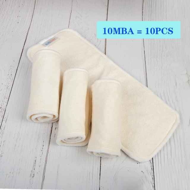 (Multi-packs) One Size 4-layer Bamboo&Microfiber Insert