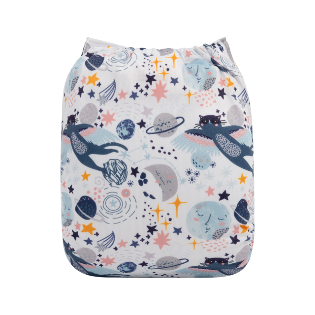 ALVABABY One Size Print Pocket Cloth Diaper (H359A)