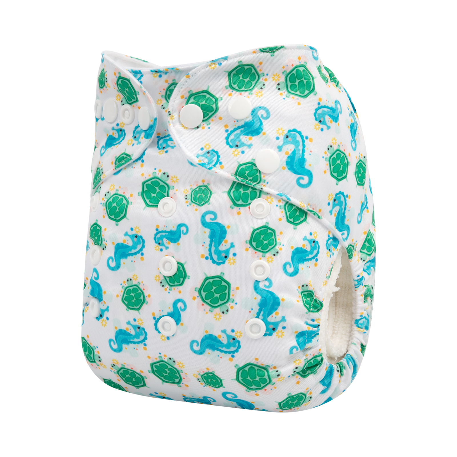ALVABABY One Size Print Pocket Cloth Diaper-Hippocampus (H357A)
