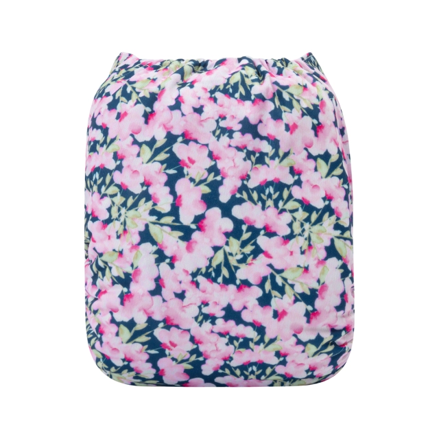 ALVABABY One Size Print Pocket Cloth Diaper-Flowers (H347A)