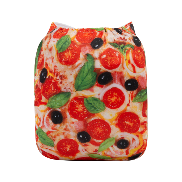 ALVABABY One Size Print Pocket Cloth Diaper-Fruits (H364A)