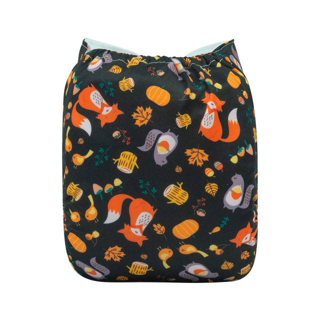 ALVABABY One Size Print Pocket Cloth Diaper-Animals (H362A)