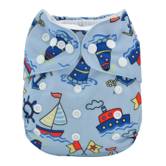 ALVABABY One Size Print Pocket Cloth Diaper (YA126A)