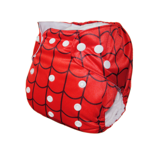 ALVABABY One Size Print Pocket Cloth Diaper -Spider(N06A)