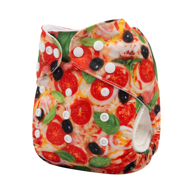 ALVABABY One Size Print Pocket Cloth Diaper-Fruits (H364A)