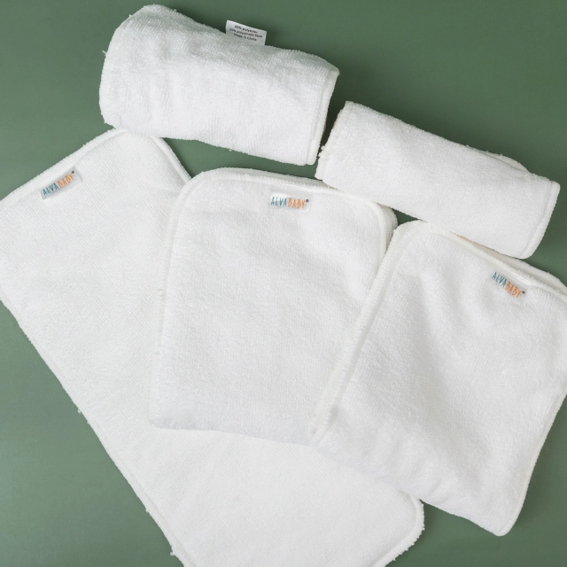 6PCS Big Size 4-layer Microfiber Insert - (6ZFTA)