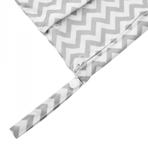 ALVABABY Diaper Wet/Dry Bag Waterproof Reusable with Two Zippered Pockets for Cloth Diapers, Swimsuits, Travel, and Gym (L-S33A)