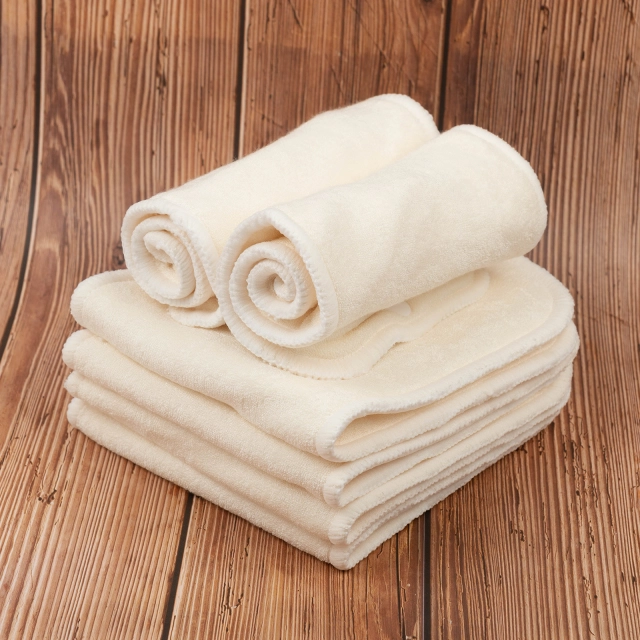6PCS Snap 4-layer Bamboo&Microfiber Insert - (6KMB01A)