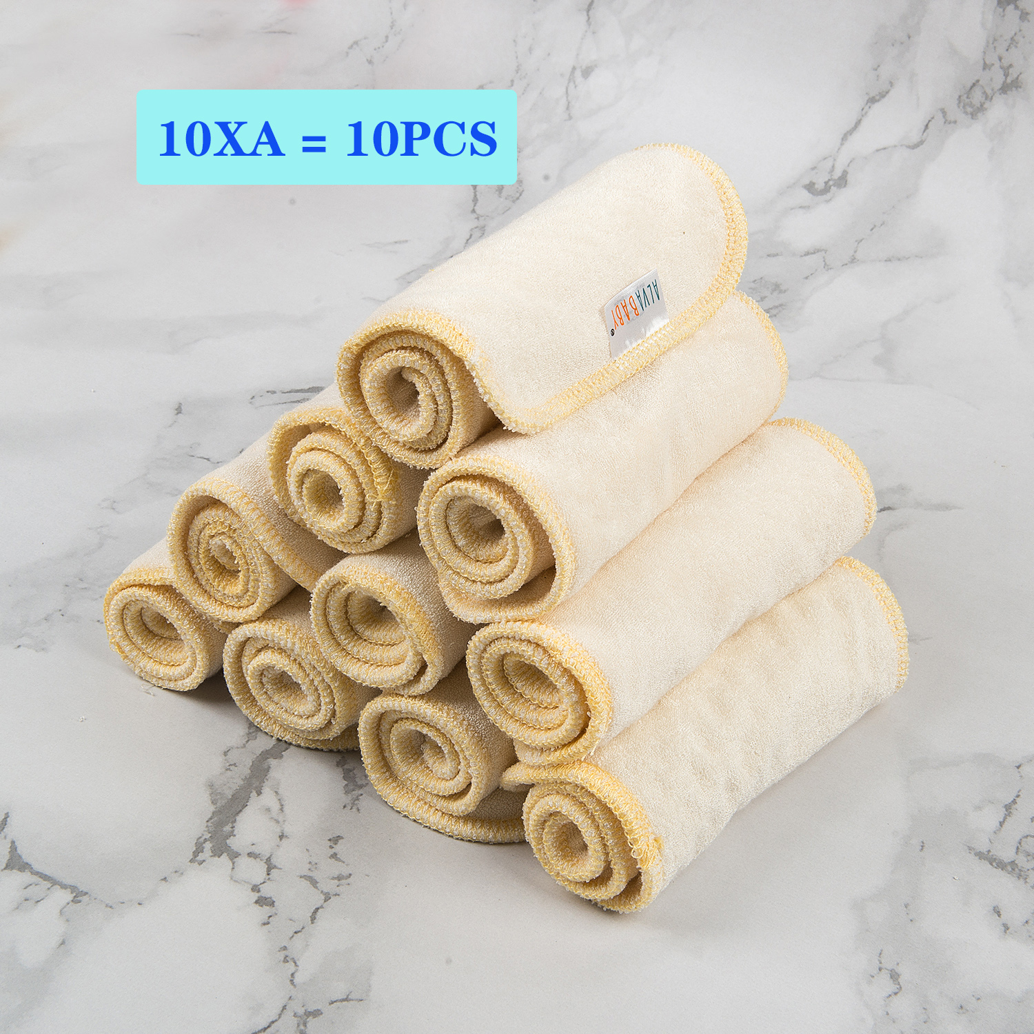 (Multi-packs) One Size 3-layer Bamboo Insert