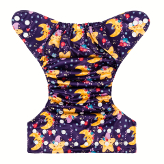 ALVABABY One Size Print Pocket Cloth Diaper -Stars(H375A)