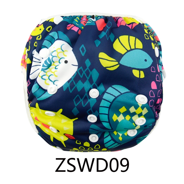 Big Size Positioning Printed Swim Diaper (ZSWD09A)