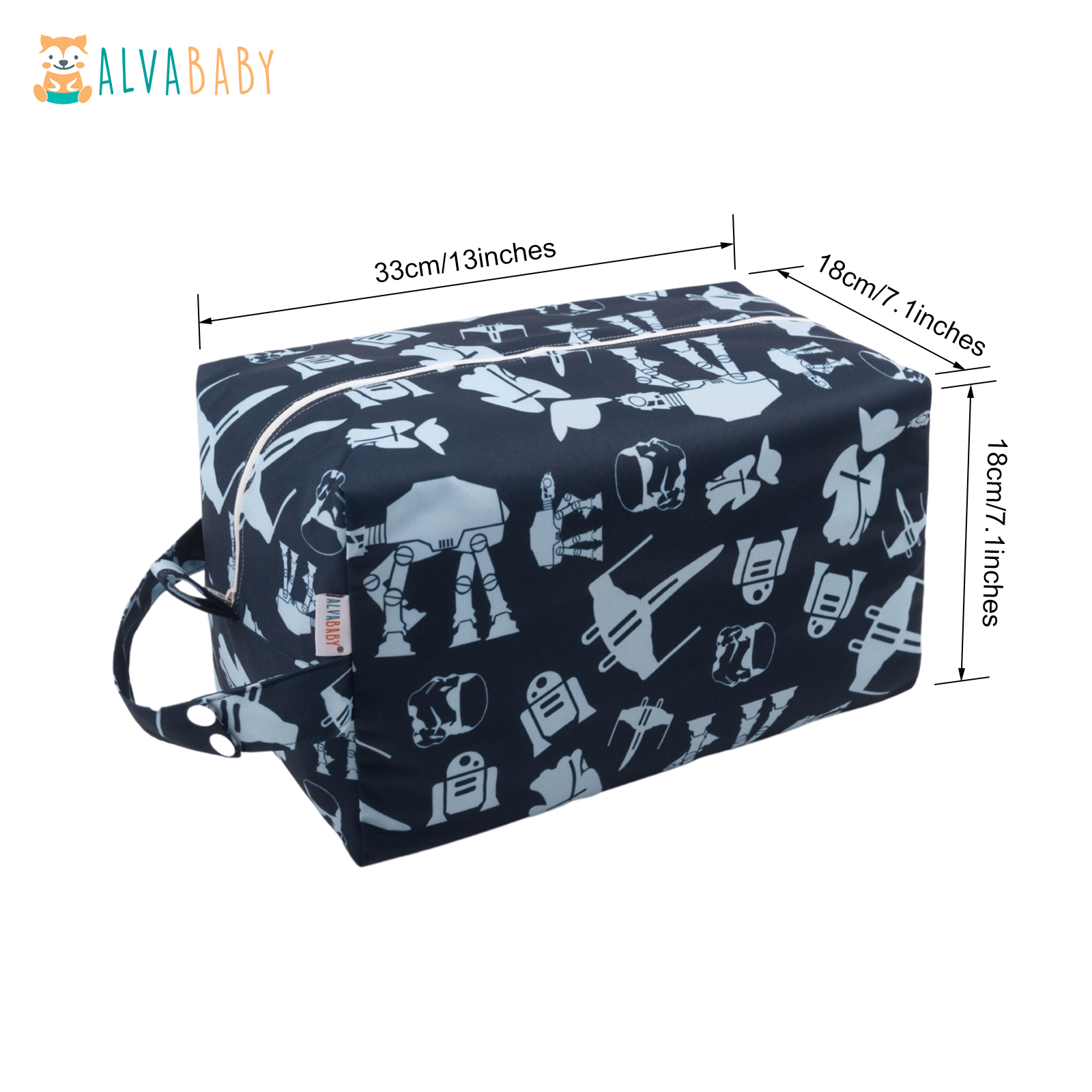 ALVABABY Diaper Pod, Waterproof Wet Bag for Daycare & Travel (Space, LP-H091A)