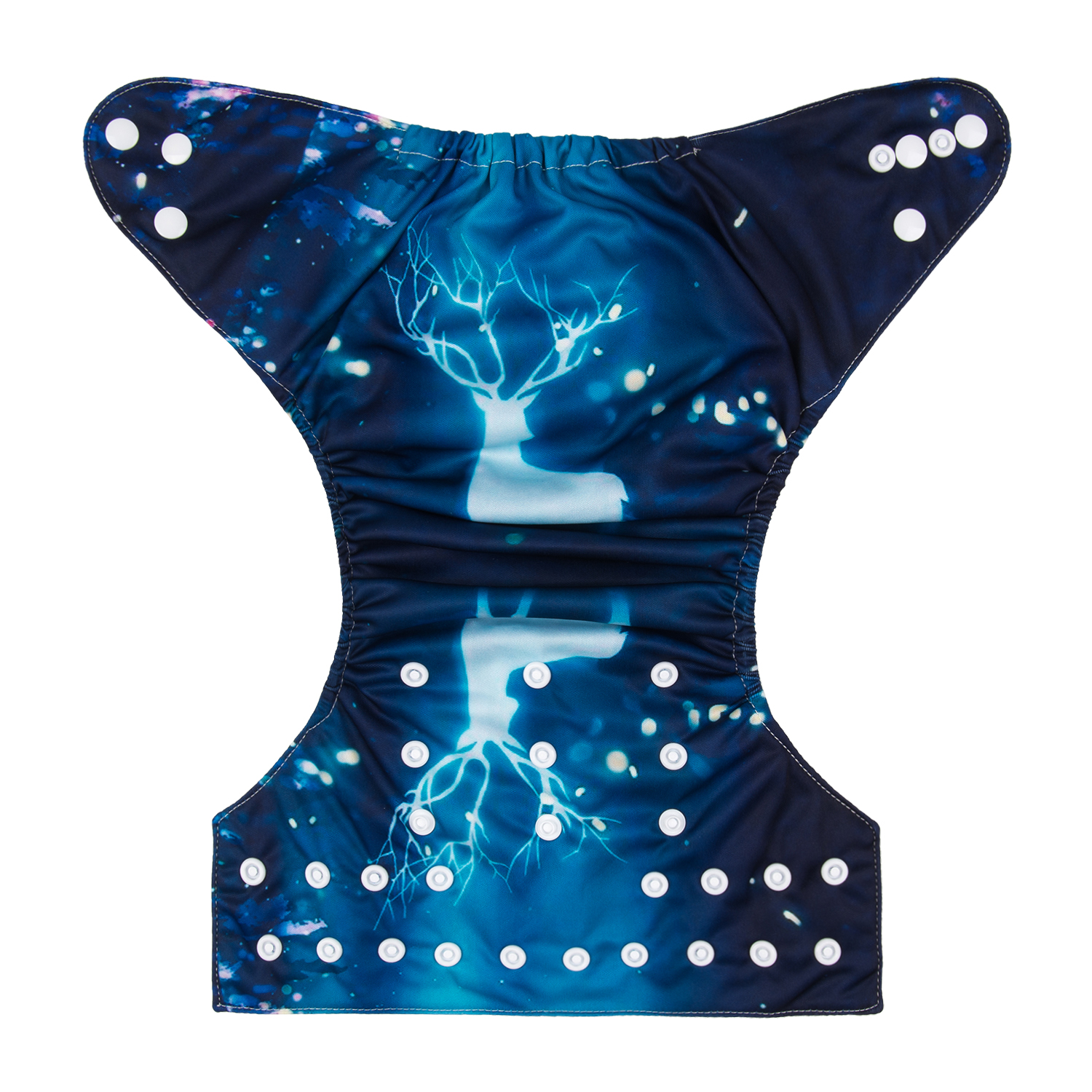 ALVABABY Positioning Cloth Diaper - One Size Adjustable Washable & Reusable Diaper for Babies and Toddlers (Elk, YD199A)