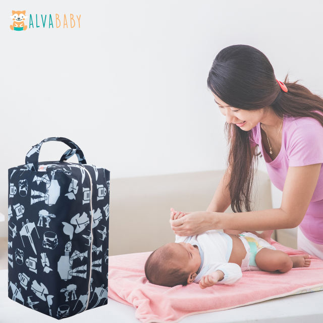 ALVABABY Diaper Pod with Double TPU layers-Space  (LP-H091A)