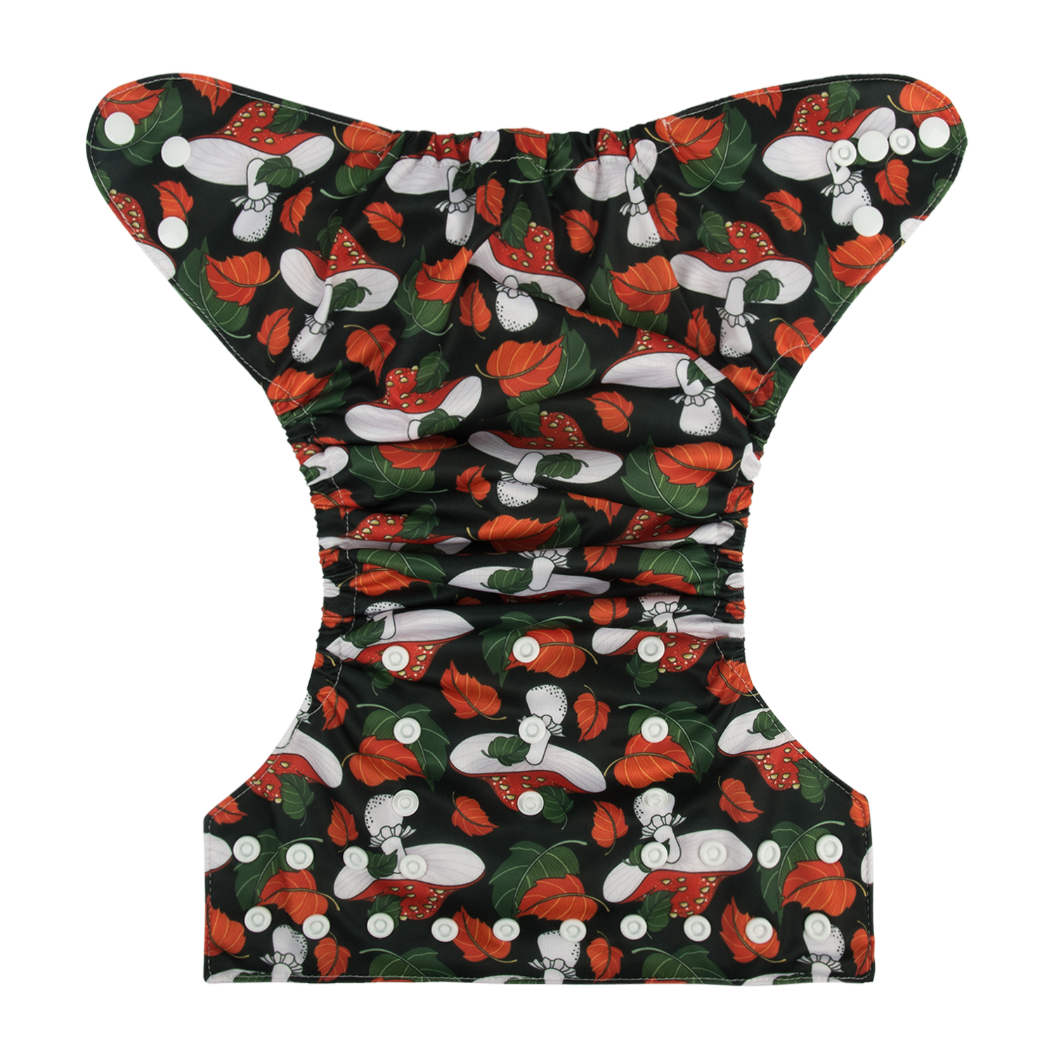 ALVABABY One Size Positioning Printed Cloth Diaper -Mushroom (YDP11A)