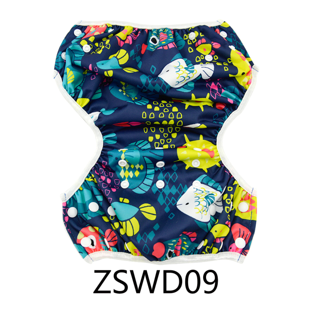 Big Size Positioning Printed Swim Diaper (ZSWD09A)