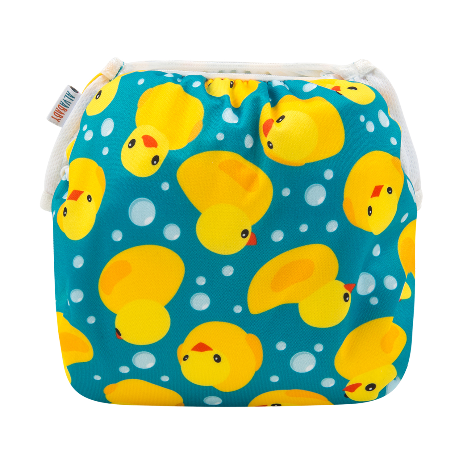 ALVABABY Reusable Swim Diaper - Adjustable Large Size Swimwear for Infants & Toddlers  (Ducks, ZSW-H114A)