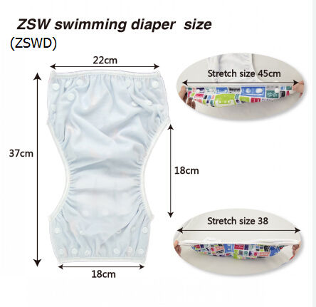 ALVABABY Big Size Printed Swim Diaper-Ducks (ZSW-H114A)