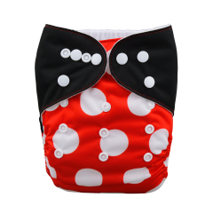 ALVABABY One Size Positioning Printed Cloth Diaper -Minnie(YD70A)