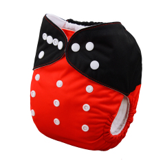 ALVABABY One Size Positioning Printed Cloth Diaper -Dots Mickey(YD78A)
