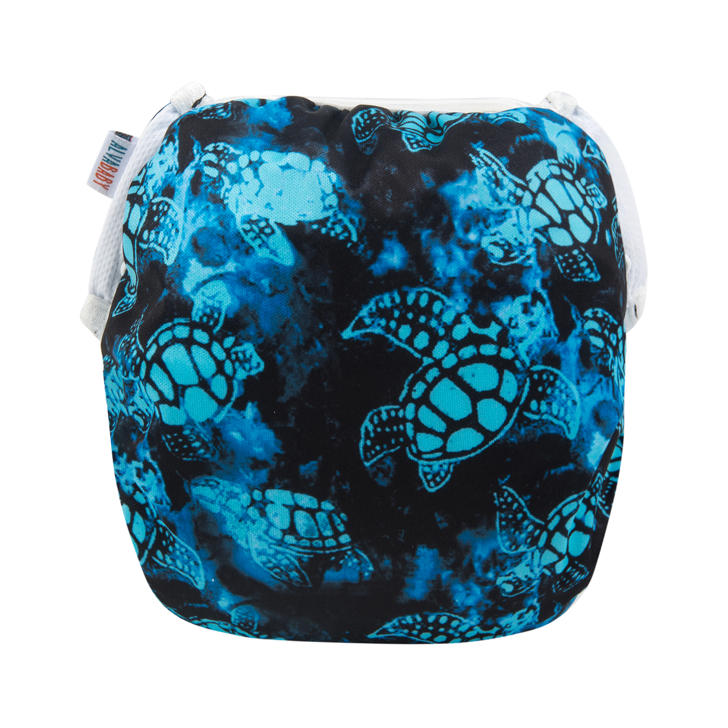 ALVABABY Reusable Swim Diaper - Adjustable Large Size Swimwear for Infants & Toddlers (Turtle, ZSW-H022A)