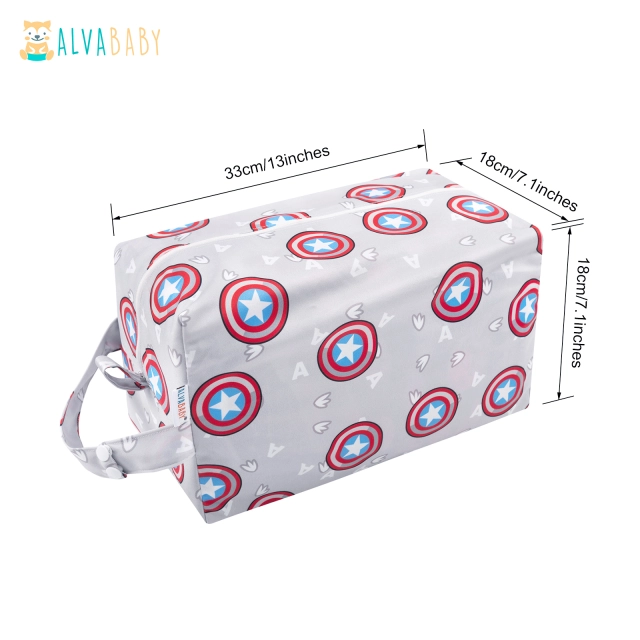 ALVABABY Diaper Pod with Double TPU layers -grey (LP-YA54A)