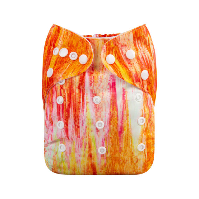 ALVABABY One Size Positioning Printed Cloth Diaper (YDP16A)