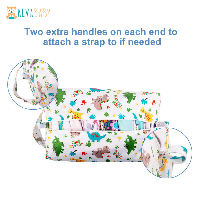 ALVABABY Diaper Pod with Double TPU layers -Dinosaur (LP-H147A)