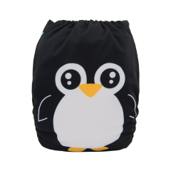 ALVABABY One Size Positioning Printed Cloth Diaper -Penguin(YD149A)