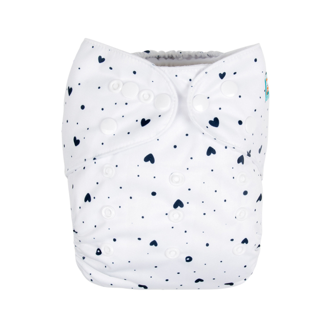 ALVABABY One Size Positioning Printed Cloth Diaper -The moon back(YD179A)