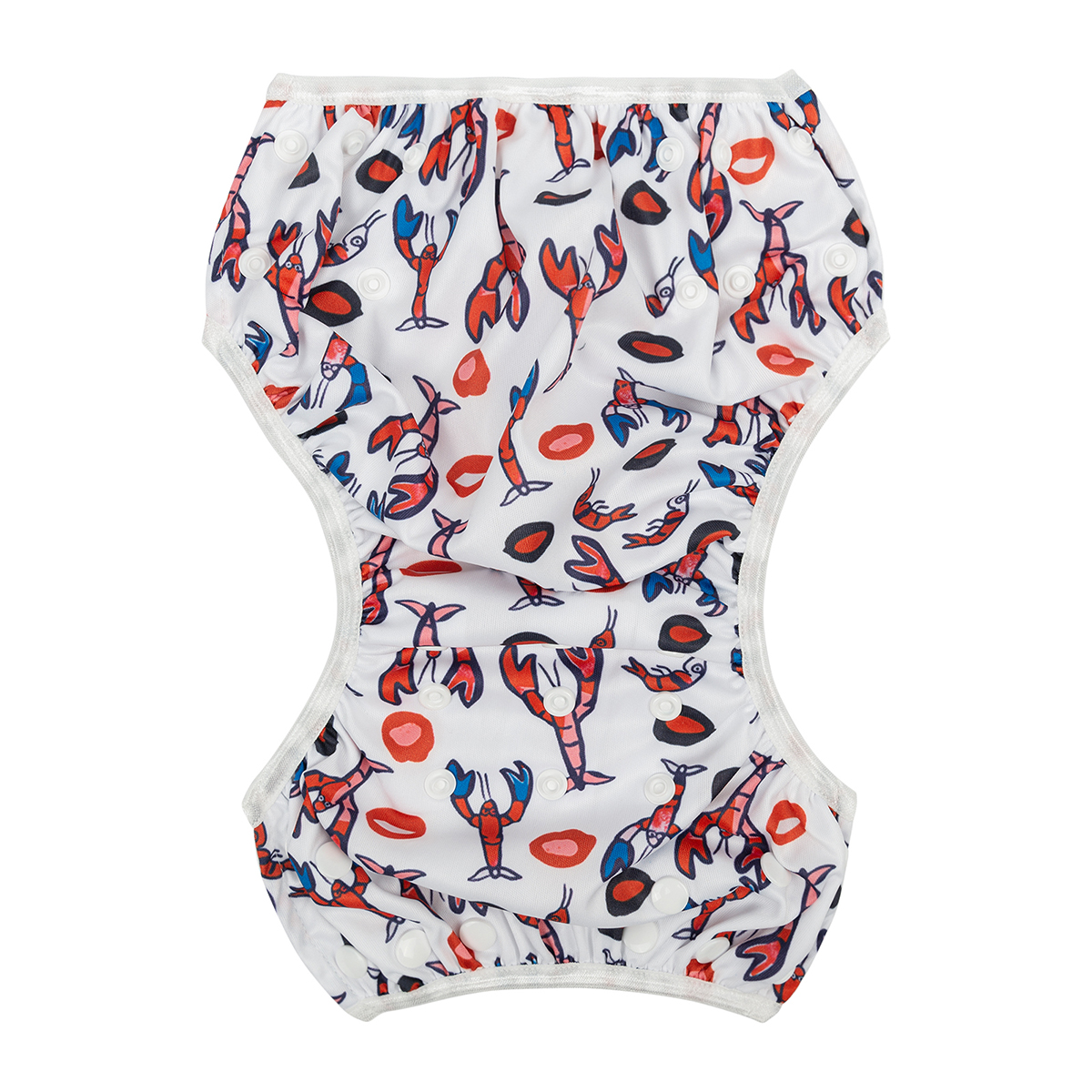 ALVABABY One Size Printed Swim Diaper- crayfish (SW102A)