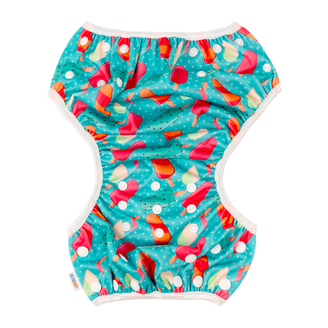 ALVABABY One Size Printed Swim Diaper-Ice cream  (SW-H108A)