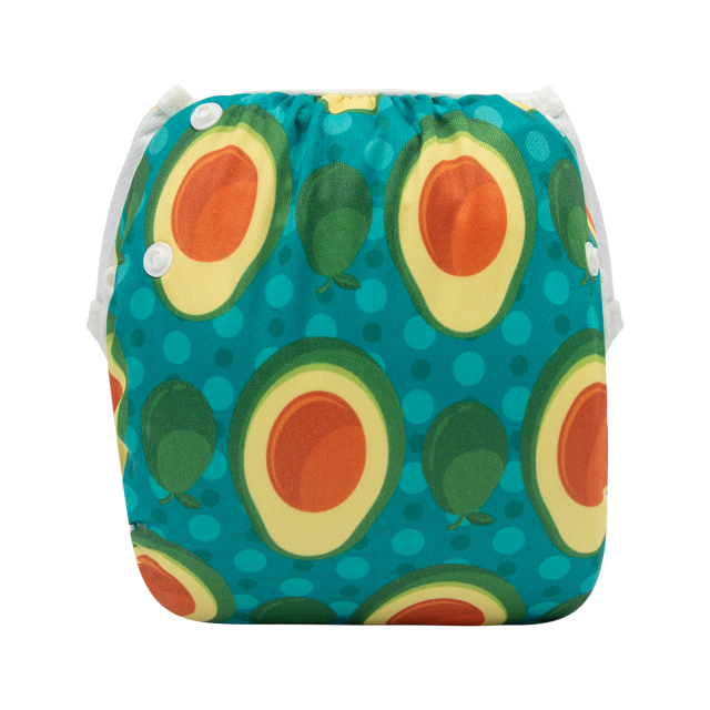 ALVABABY One Size Printed Swim Diaper-Avocado  (SW103A)