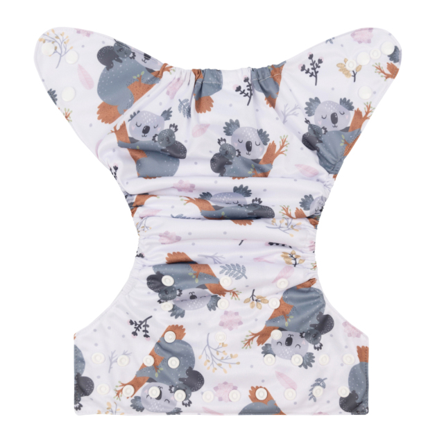 ALVABABY One Size Positioning Printed Cloth Diaper -Koala (YDP92A)
