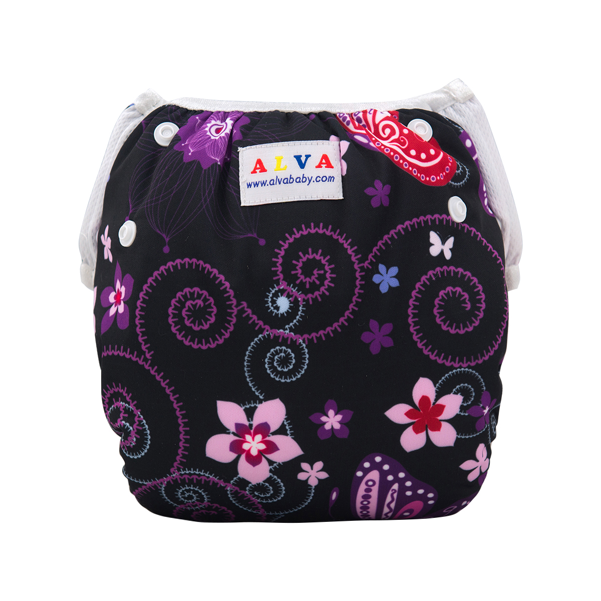 ALVABABY One Size Printed Swim DiaperButterfly (SW41A)