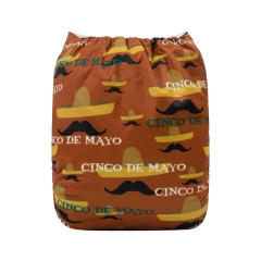 ALVABABY One Size Positioning Printed Cloth Diaper -CUNCO DE MAYO (YDP47A)