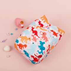 ALVABABY One Size Positioning Printed Cloth Diaper -Dinosaur (YDP79A)