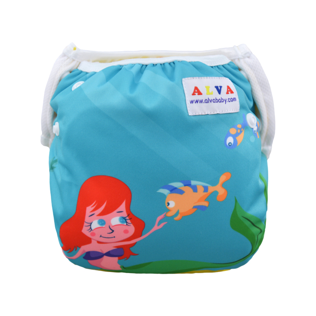 One Size Positioning Printed Swim Diaper  (SZD01)