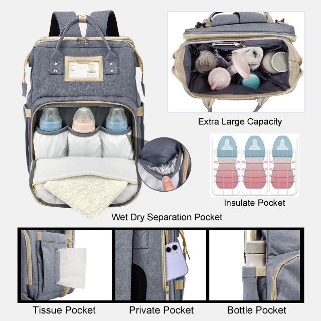 Mommy Backpack with Changing Pad -(MBP05A)