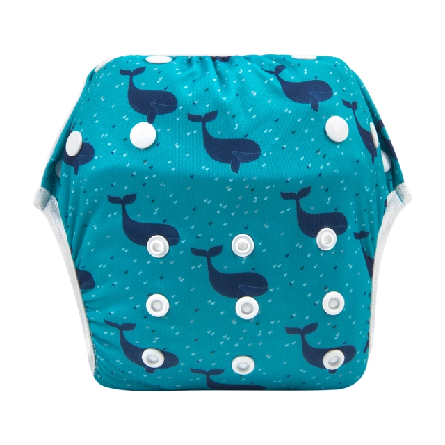 ALVABABY One Size Printed Swim Diaper-Dolphin(SW77A)