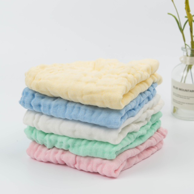 1 set of Muslin Washcloth,Burp Cloths,Face Towels -(5MSFJ01A)