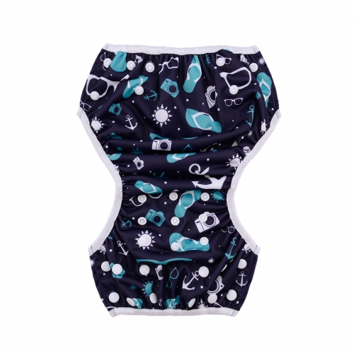 ALVABABY One Size Printed Swim Diaper -Glasses (SW22A)
