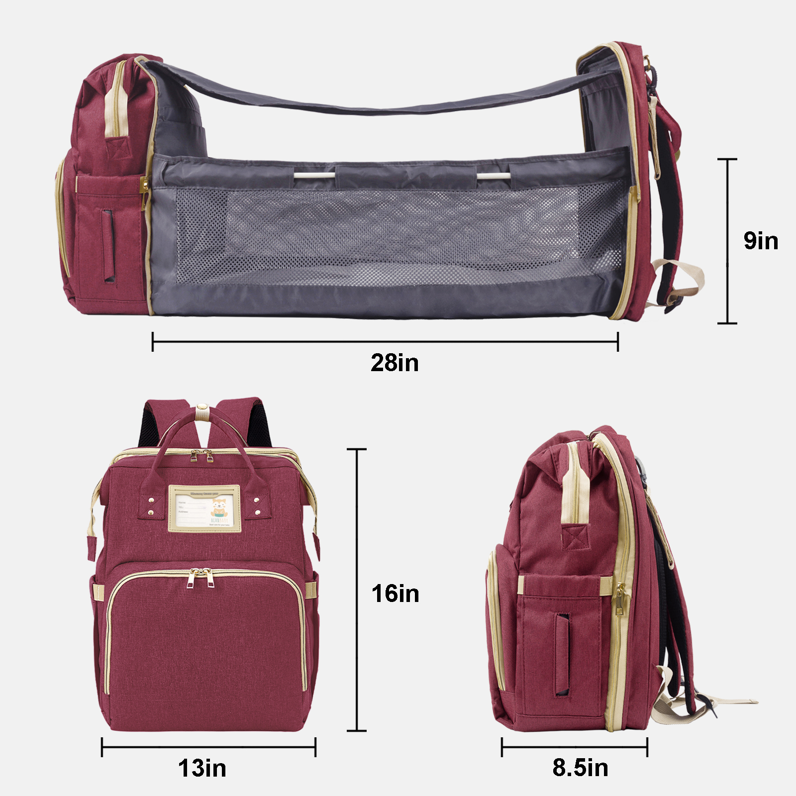 Mami Backpack Mommy Backpack with Changing Pad